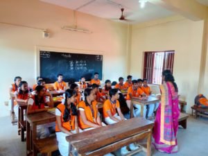 A mathematics class in progress.
